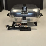 Vtg Sunbeam Electric Frying Pan Skillet W/broiler Dome Lid. 1972 Nos Zfp-j Read. Fixed Price $39.88.