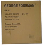 George Foreman 4-SERVING Removable Plate Electric Grill And Panini Press,. Fixed Price $32.99.