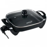 Brentwood 12 In. Electric Skillet With Glass Lid Black. Fixed Price $55.46.