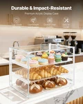 Vevor 3 Tier Acrylic Bakery Display Case, Countertop Dessert Showcase. Fixed Price $62.99.