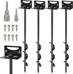 24'' Mobile Home Anchors, Set Of Ground Screw In With Brackets And Dri. Fixed Price $76.69.