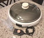 Aroma Prestige Electric Health Grill Cool Touch AHG-1435. Works Great Xc. Fixed Price $15.00.