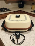 Sunbeam Crocker Frypan Electric Skillet Ceramic Insert Fp-bd Vintage 1970S Tan. Fixed Price $49.26.