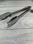 All-clad Cook & Serve Stainless Steel Serving Tongs, 10 Inch, Silver, New. Fixed Price $19.99.