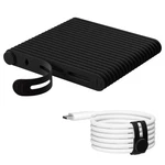 20PCS Nearockle Reusable Cable Ties, Adjustable Silicone Cord Organizer Small Zi. Fixed Price $10.29.