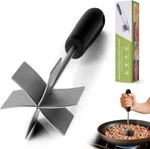 304 Stainless Steel Meat Chopper & Masher, 10 Inch Heat Resistant Ground Beef.... Fixed Price $24.65.