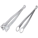 Prepworks By Progressive Appetizer Tongs, Stainless Steel 2 Piece Set, Silver. Fixed Price $13.05.