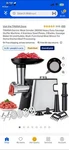 Tinana Electric Meat Grinder 2800W Sausage Stuffer Kit Stainless Steel Plates. Fixed Price $50.00.