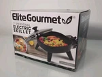 Elite Gourmet Cuisine EFS-400 7' Non-stick Electric Skillet With Glass Lid Nob. Fixed Price $15.19.