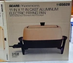 Vtg Sears Kenmore Electric Skillet Fry Pan Brand New In Box. 1982. Fixed Price $95.00.