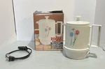 Regal Floral Poly Hot Pot 5 Cup Electric Water Kettle Cat. No. 7427 W/ Box. Fixed Price $24.99.