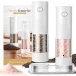 Home Cook Gift Set Electric Salt And Pepper Grinder 2 Pack White. Fixed Price $51.99.