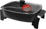 (10.5 Qt.), Nonstick Electric Skillet With Glass Vent Lid,adjustable Temperature. Fixed Price $59.99.
