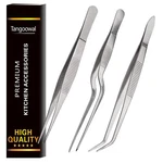 Tangoowal Kitchen Cooking Tweezers CULINARY,3 Piece Set Stainless Steel Tweez.... Fixed Price $15.69.
