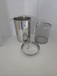 Gourmet Standard Stainless Steel 18/10 Asparagus Pot With Insert. Fixed Price $25.00.