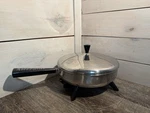 Vintage Farberware 300-A Electric Skillet 10.5" Fry Pan W/cord Stainless Ny Usa. Fixed Price $39.99.