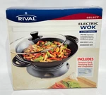 Rival 6.3 Quart - Liter Electric Wok With Tempura Rack Steaming WS60 2002. Fixed Price $89.99.