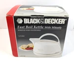 Vintage Black And Decker Fast Boil Dome Kettle With Whistle KE1010W 1.2L. Fixed Price $21.55.