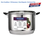 Tramontina 16 Qt Stainless Steel Stock Pot W/ Lid Heavy Duty. Fixed Price $58.94.