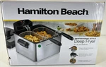 Hamilton Beach Electric Deep Fryer 2 Baskets Lid 4 5 Liters 19 Cups Oil. Fixed Price $69.99.