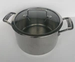 Cuisinart TPS45-22PP Stainless Steel Dutch Oven 5.0 Qt W/ Glass Lid Induction. Fixed Price $25.95.