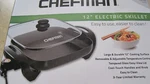 Chefman 12" Electric Skillet (new). Fixed Price $25.99.