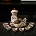 Ceramic Teapot With Infuser Semi Automatic Set Magic 8 Cups Grad. Fixed Price $146.68.