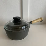 Berndes Cast Aluminum Non Stick Saucepan Pyrex Glass Lid Pot 1.5QT Germany Read. Fixed Price $32.00.