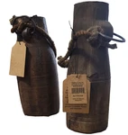 Creative Co-op Found Vintage 10"H X 4" Round Wood Pot (milk Jug Style) Set Of 2. Fixed Price $180.92.