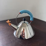 Alessi 9093 Kettle, 9'' H X 8.5'' W D, Blue - Used. Fixed Price $145.00.