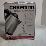 Chefman RJ11-17 Cordless Electric Kettle Stainless Steel 1.7L Bpa-free. Fixed Price $15.00.