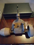 Antique Bench Grinder Hand Crank Sharpener Cast Iron Table Top Mount. Fixed Price $145.10.