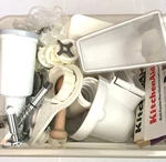 Kitchenaid Stand Mixer 25PC Lot Pasta Maker Grinder Slicer Shredder Strainer Vtg. Fixed Price $134.96.