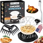 Versalines 3 Layer Pro Chicken Shredder With 10 Inch Large, Classic Black. Fixed Price $34.99.