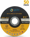 50 Pack 4-1/2" Off Wheels Metal,inox & Stainless Steel Grinder Cutting Discs. Fixed Price $27.99.