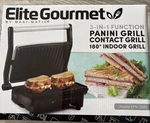 Elite Gourmet EPN-2976 3-IN-1 Panini Press & Grill New Open Box. Fixed Price $15.00.
