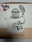 "pinky Up Harper Ceramic Teapot With Infuser Positivi-tea. Fixed Price $9.99.
