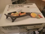 Westbend Electric Skillet No. 72639. 11" White With Premium Non-stick Surface. Fixed Price $79.99.