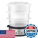 Bella 9.5 Qt Triple Tier Digital Food Steamer Healthy Simultaneous Cooking. Fixed Price $71.98.