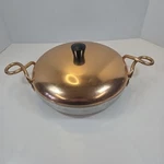 Vtg Wear Ever Hallite Aluminum Pan Twist Handles Copper Lid #2109 Made Usa. Fixed Price $14.95.