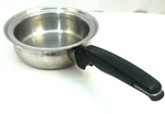 European Lady Thermium Stainless 7X2 Skillet Sauce Pan No Lid Usa Made. Fixed Price $24.99.