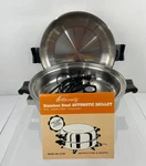 Regal Ware Society 12" Stainless Electric Liquid Core Skillet W/ Dome Lid K7260. Fixed Price $79.00.
