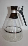 Mid Century Heat Proof Atomic Glass Carafe 10 Cup Coffee Tea. Fixed Price $16.99.