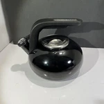 Kitchenaid 2-QUART Whistling Tea Kettle Pot Black Enamel C-handle Stainless. Fixed Price $20.00.