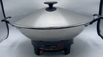 Vintage West Bend Stainless Electric Wok Qt Made Usa Works Great 80006. Fixed Price $79.95.