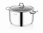 Saflon Stainless Steel Tri-ply Bottom Stock Pot With Glass Lid ( 6 And 8 Quart ). Fixed Price $49.99.