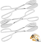 3 Pieces Buffet Tongs, Salad For Kitchen Serving, Silver. Fixed Price $34.81.