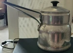 Vintage Worthmore Aluminum Double Boiler With Lid Chocolate Cheese Kitchen Cook. Fixed Price $14.99.