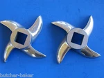 *two* #8 Meat Grinder Knife Cutter For Electric Cabelas Lem Etc.. Fixed Price $24.75.