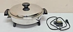 Lifetime Regal Ware Oil Core Stainless Steel Electric Skillet LT212OCU. Fixed Price $62.49.
